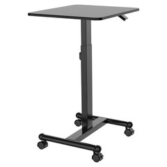 Lykke säädettävä pöytä L100, 60 x 52cm, musta hinta ja tiedot | Tietokonepöydät ja työpöydät | hobbyhall.fi