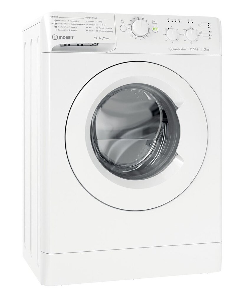 Pralka INDESIT MTWSC 61294 W PL hinta ja tiedot | Pyykinpesukoneet | hobbyhall.fi