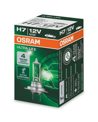 Polttimot Osram Ultra Life H7, PX26D, 1 kpl, laatikko hinta ja tiedot | Polttimot | hobbyhall.fi