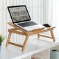 Taitettava bambupöytä tietokoneelle hinta ja tiedot | Tietokonepöydät ja työpöydät | hobbyhall.fi
