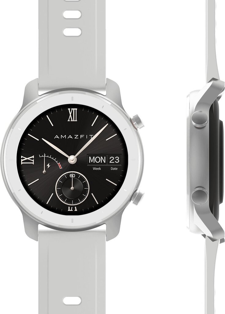 Amazfit GTR, 42mm A191042MOONLIGHTWHITE hinta ja tiedot | Älykellot | hobbyhall.fi