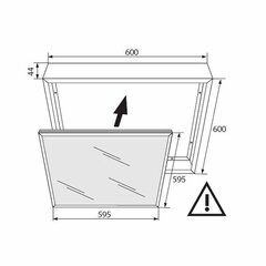 Eko-Light kehys LED-paneelille, 60x60 cm hinta ja tiedot | Upotettavat valaisimet ja LED-valaisimet | hobbyhall.fi