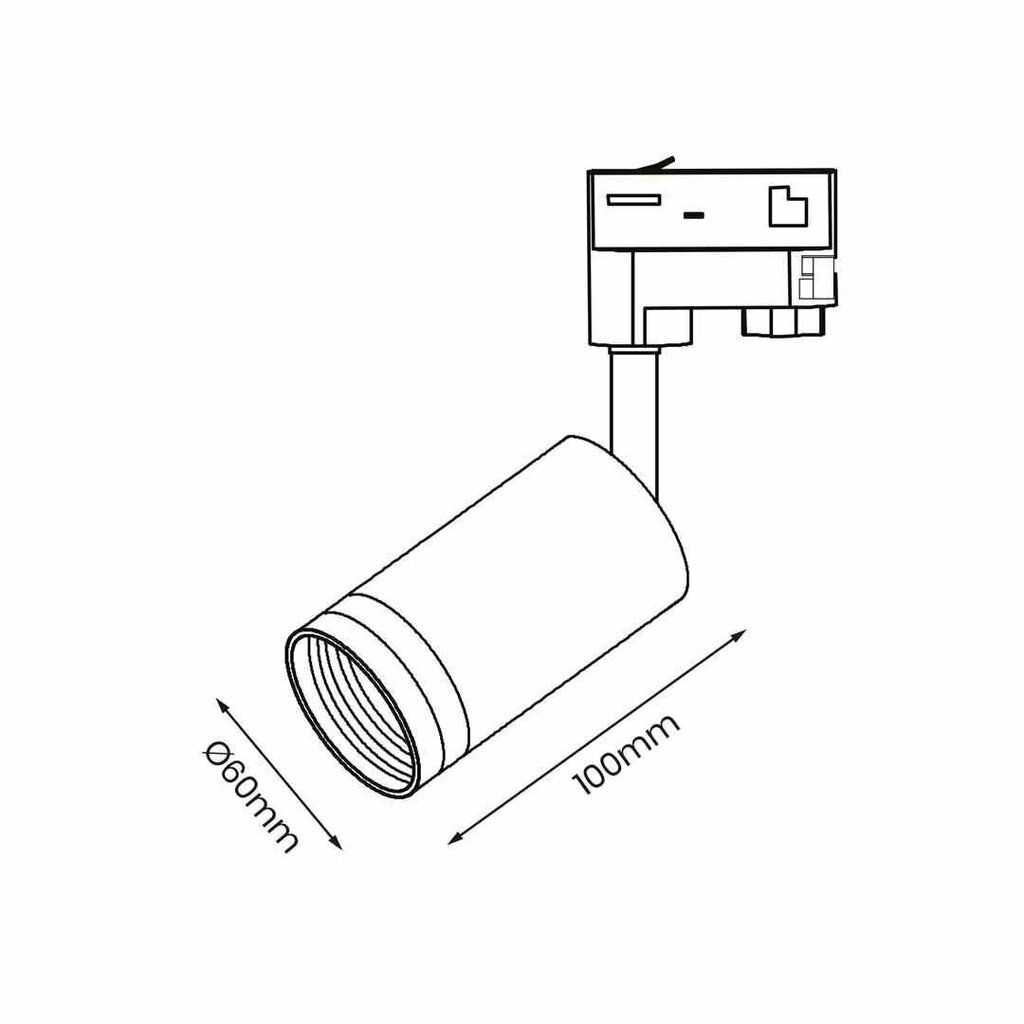 Milagro kattovalaisin Pipe Ring Track Spot hinta ja tiedot | Kattovalaisimet | hobbyhall.fi