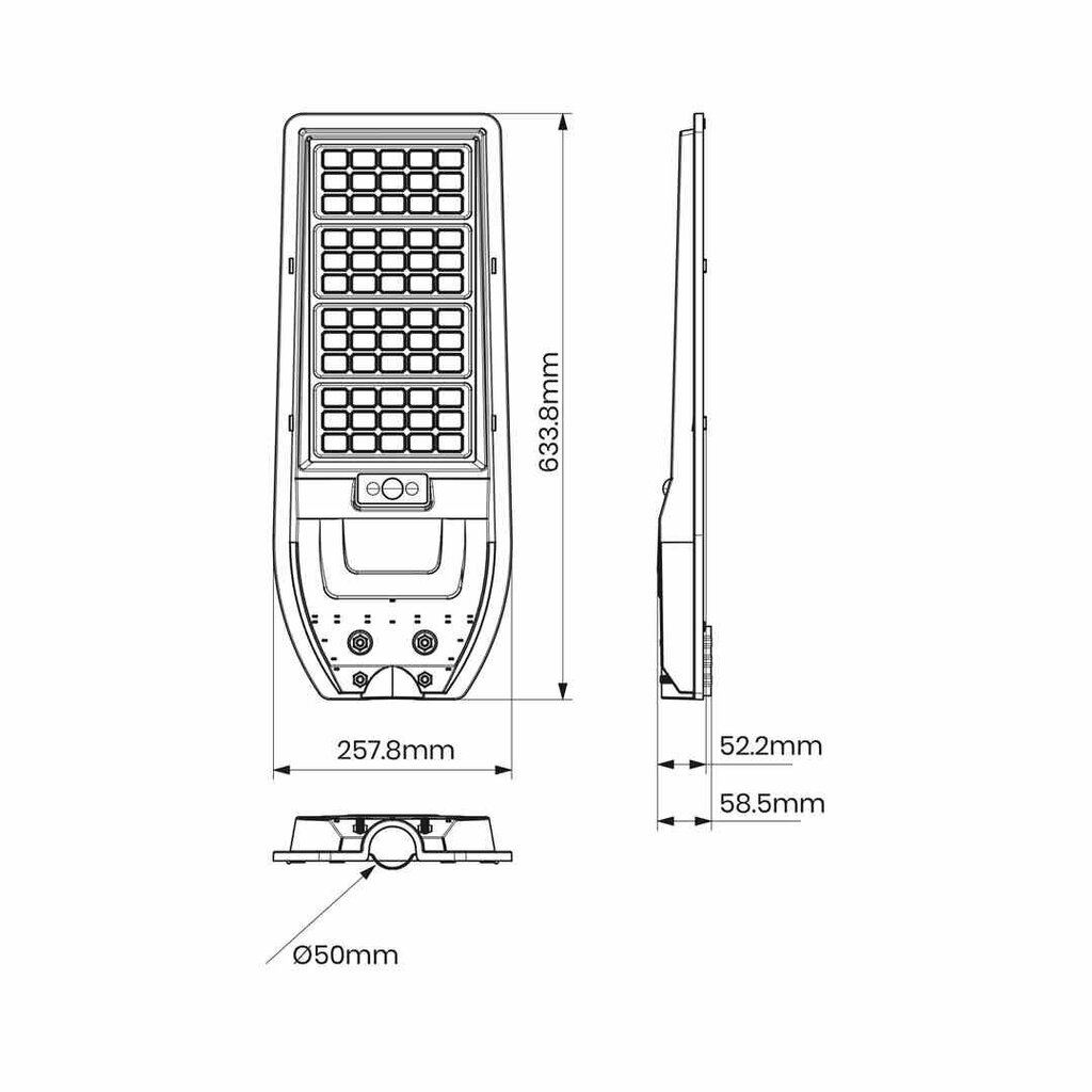 Ulkovalaisin aurinkokennolla Eko-Light 150W 1800lm 6000K hinta ja tiedot | Puutarha- ja ulkovalot | hobbyhall.fi