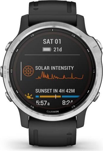 Garmin urheilukello fēnix 6s Solar, musta, 010-02409-00 hinta ja tiedot | Älykellot | hobbyhall.fi