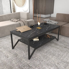 Sohvapöytä, Asir, 120x60x45,8 cm, musta hinta ja tiedot | Sohvapöydät | hobbyhall.fi