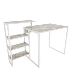 Pöytä, Asir, 133x60x76,8 cm, valkoinen hinta ja tiedot | Tietokonepöydät ja työpöydät | hobbyhall.fi
