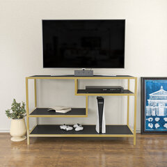 TV-taso, Asir, 120x39x75 cm, kulta/harmaa hinta ja tiedot | TV-tasot | hobbyhall.fi