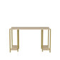 Pöytä, Asir, 125,2x60x73,8 cm, kulta/ruskea hinta ja tiedot | Tietokonepöydät ja työpöydät | hobbyhall.fi