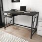 Pöytä, Asir, 120x60x74,8 cm, musta/harmaa hinta ja tiedot | Tietokonepöydät ja työpöydät | hobbyhall.fi