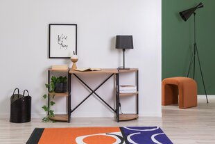 Pöytä, Asir, 138x75x34 cm, ruskea/musta hinta ja tiedot | Tietokonepöydät ja työpöydät | hobbyhall.fi
