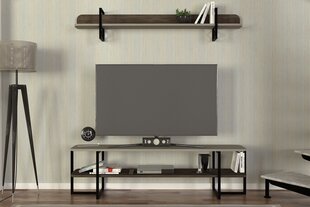 TV-taso, Asir, 150x41,8x29,6 cm, ruskea/harmaa hinta ja tiedot | TV-tasot | hobbyhall.fi
