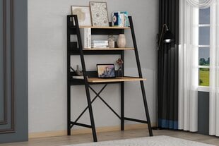 Pöytä, Asir, 153x178x47 cm, ruskea/musta hinta ja tiedot | Tietokonepöydät ja työpöydät | hobbyhall.fi