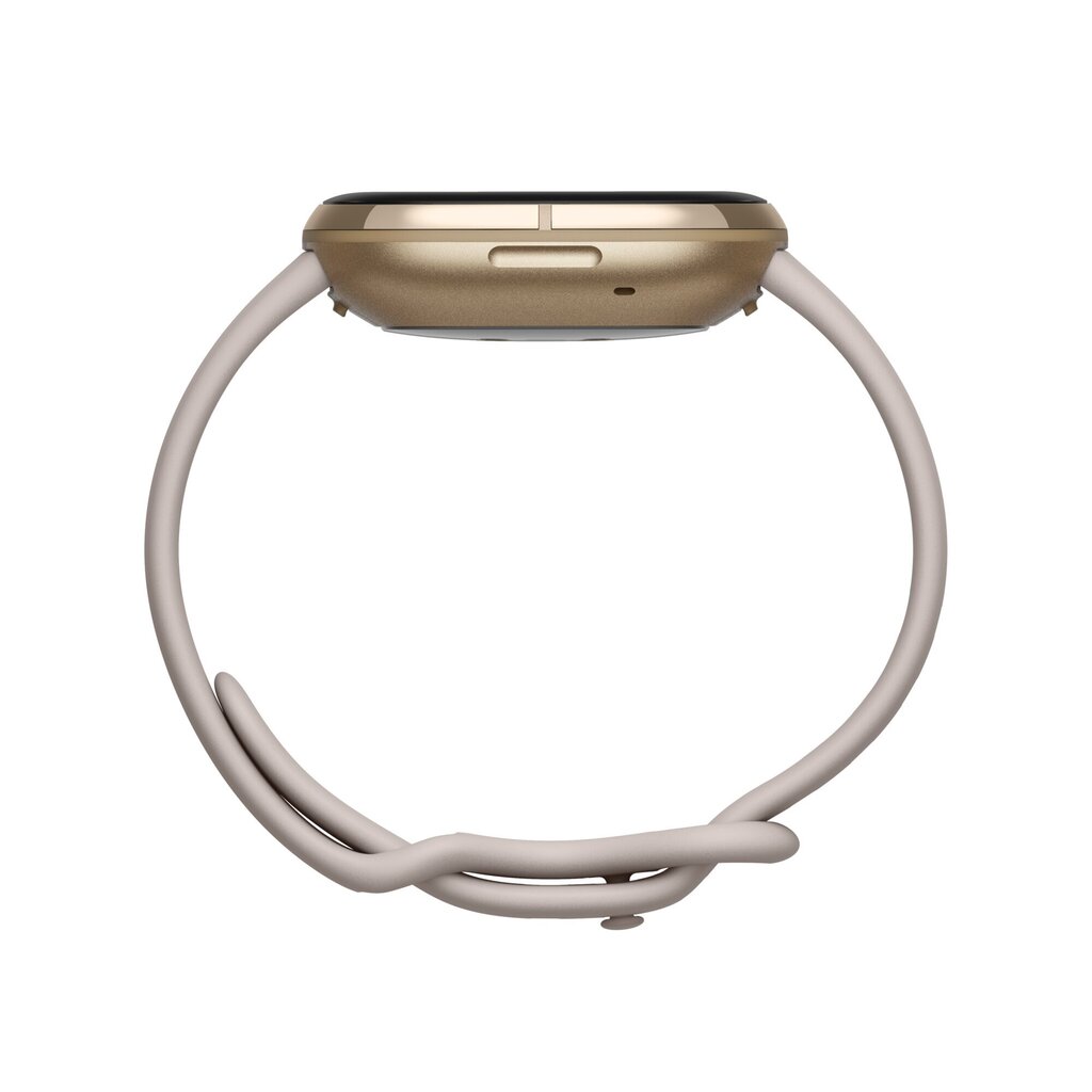 Fitbit Sense, Lunar White / Soft Gold ruostumaton teräs hinta ja tiedot | Älykellot | hobbyhall.fi