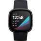 Fitbit Sense GPS-älykello stainless Steel : FB512BKBK, musta hinta ja tiedot | Älykellot | hobbyhall.fi