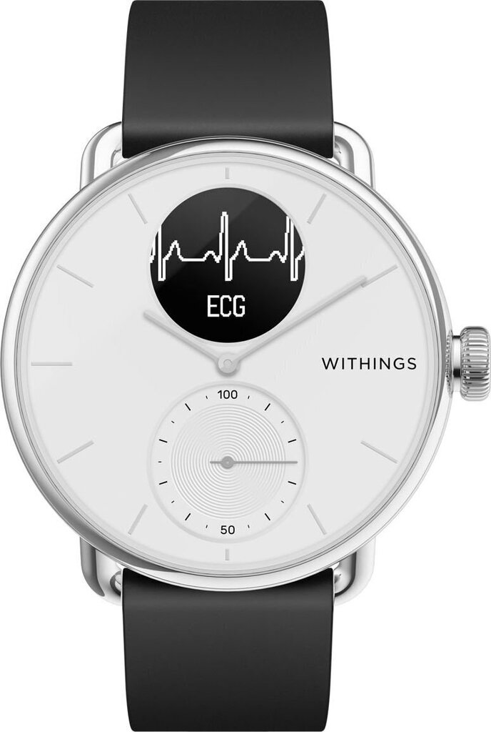 Withings Scanwatch, 38mm, White hinta ja tiedot | Älykellot | hobbyhall.fi