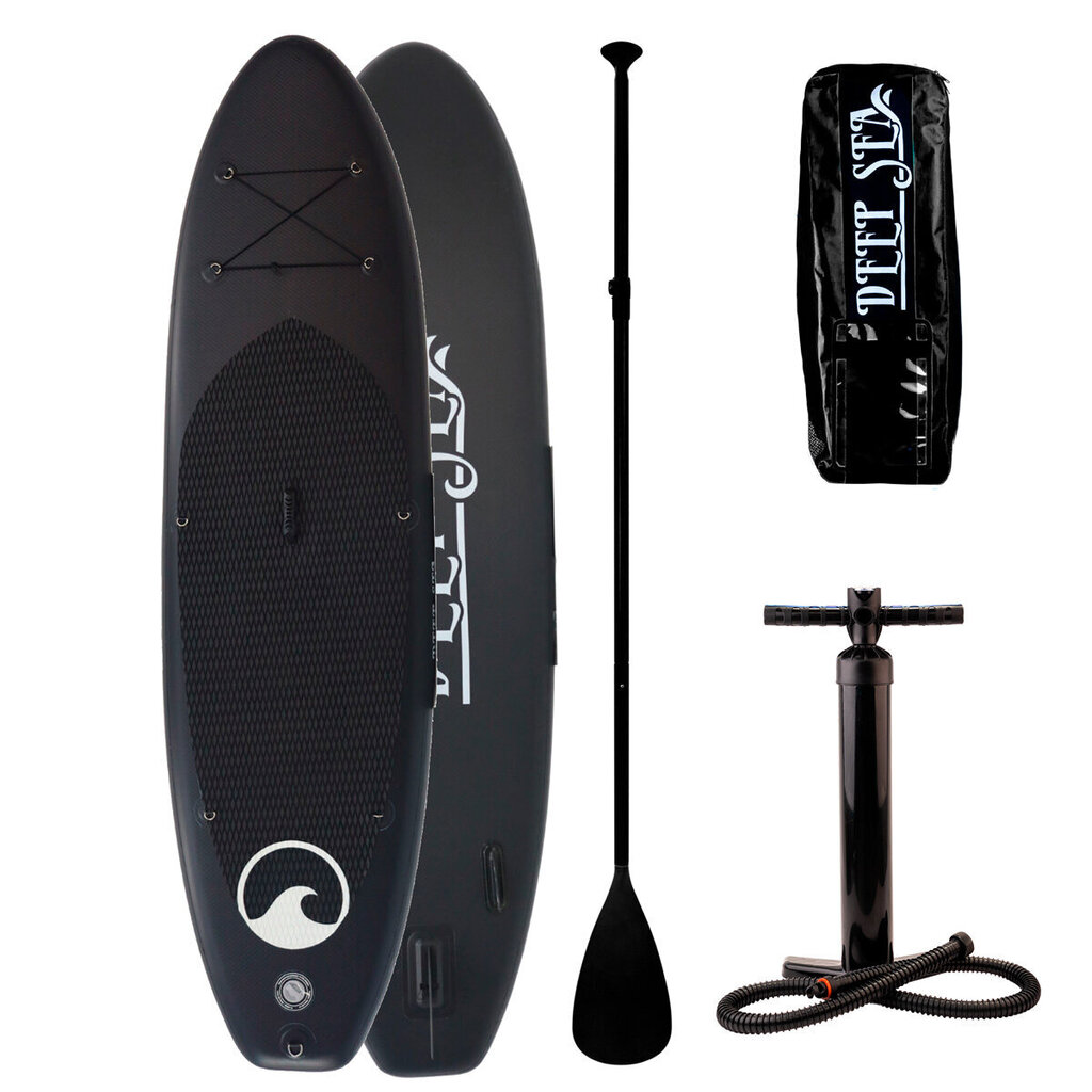 Deep Sea SUP-lautasetti Pro, musta hinta ja tiedot | SUP-laudat | hobbyhall.fi