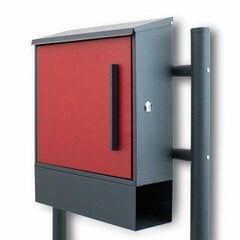 Moderni vapaasti seisova postilaatikko, punainen hinta ja tiedot | Postilaatikot ja talonumerot | hobbyhall.fi