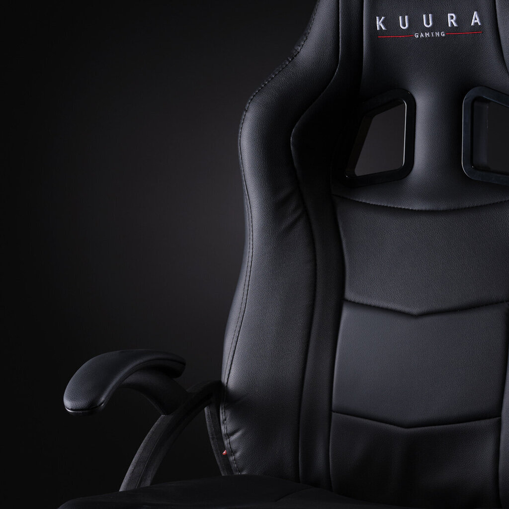 Kuura Gaming pelituoli Gamer, musta hinta ja tiedot | Toimistotuolit | hobbyhall.fi