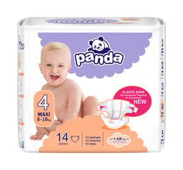 Vaipat Panda, Maxi (8-18kg), 4x14kpl hinta ja tiedot | Panda Vauvatarvikkeet | hobbyhall.fi