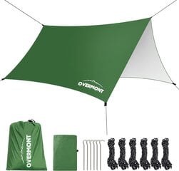 Overmont monitoiminen kannettava teltta, 3m x 3m, vihreä hinta ja tiedot | Teltat | hobbyhall.fi