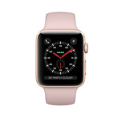 Apple Watch Series 3 (uusittu), 42mm, Gold/Pink hinta ja tiedot | Älykellot | hobbyhall.fi