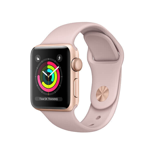 Apple Watch Series 3 (uusittu), 42mm, Gold/Pink hinta ja tiedot | Älykellot | hobbyhall.fi