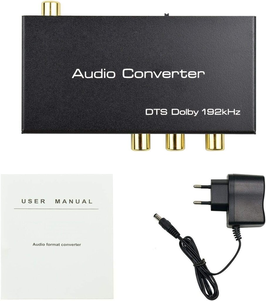 Amanka digitaali-HDMI-analogimuunnin, 3,5 mm hinta ja tiedot | Kaapelit ja adapterit | hobbyhall.fi