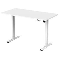 Lykke sähköpöytä M100, valkoinen, 140 x 70 cm hinta ja tiedot | Tietokonepöydät ja työpöydät | hobbyhall.fi