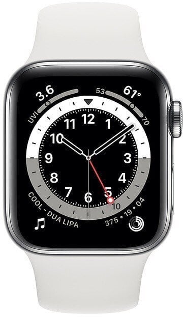 Apple Watch Series 6 Steel GPS + LTE (40mm) - M06T3, hopea hinta ja tiedot | Älykellot | hobbyhall.fi