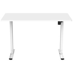 Lykke sähköpöytä M100, valkoinen, 120 x 60 cm hinta ja tiedot | Tietokonepöydät ja työpöydät | hobbyhall.fi