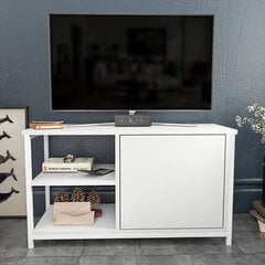 TV-taso, Asir, 89,6x35,3x50,8 cm, valkoinen hinta ja tiedot | TV-tasot | hobbyhall.fi