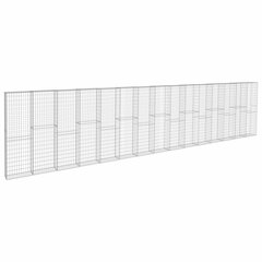 vidaXL Gabionseinä kansilla galvanoitu teräs 900x50x200 cm hinta ja tiedot | Aidat ja tarvikkeet | hobbyhall.fi