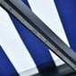 vidaXL Markiisi tuulisensorilla ja LED 450x300 cm sininen ja valkoinen hinta ja tiedot | Aurinkovarjot ja markiisit | hobbyhall.fi