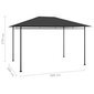 vidaXL Huvimaja 384x281x270 cm antrasiitti 180 g/m² hinta ja tiedot | Puutarhapaviljongit | hobbyhall.fi