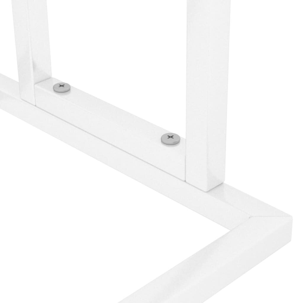 vidaXL Vapaasti seisova pyyheteline valkoinen 48x24x78,5 cm rauta hinta ja tiedot | Kylpyhuoneen sisustus | hobbyhall.fi