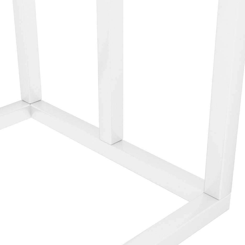 vidaXL Vapaasti seisova pyyheteline valkoinen 48x24x79 cm rauta hinta ja tiedot | Kylpyhuoneen sisustus | hobbyhall.fi