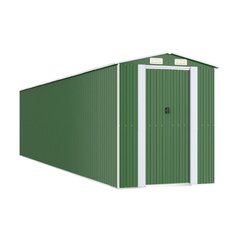 vidaXL Puutarhavaja vihreä 192x440x223 cm galvanoitu teräs hinta ja tiedot | Piharakennukset | hobbyhall.fi