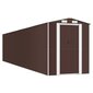 vidaXL Puutarhavaja tummanruskea 192x938x223 cm galvanoitu teräs hinta ja tiedot | Piharakennukset | hobbyhall.fi