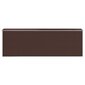 vidaXL Puutarhavaja tummanruskea 192x606x223 cm galvanoitu teräs hinta ja tiedot | Piharakennukset | hobbyhall.fi
