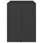 vidaXL Baaripöytä lasipöytälevyllä musta 105x80x110 cm polyrottinki hinta ja tiedot | Puutarhapöydät | hobbyhall.fi