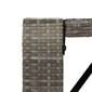 vidaXL Baaripöytä lasipöytälevyllä harmaa 145x80x110 cm polyrottinki hinta ja tiedot | Puutarhapöydät | hobbyhall.fi
