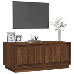 vidaXL Sohvapöytä ruskea tammi 102x50x44 cm tekninen puu hinta ja tiedot | Sohvapöydät | hobbyhall.fi