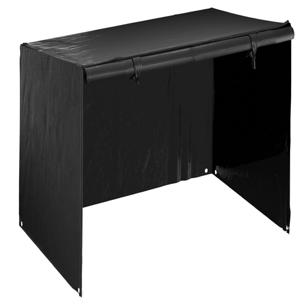 vidaXL Keinun penkinsuojat 2 kpl 8 purjerengasta 125x90x135/165 cm PE hinta ja tiedot | Istuintyynyt, pehmusteet ja päälliset | hobbyhall.fi