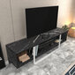 TV-taso, Asir, 150x35,2x40 cm, musta/valkoinen hinta ja tiedot | TV-tasot | hobbyhall.fi