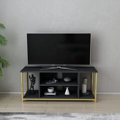 TV-taso, Asir, 120x35x50,8 cm, harmaa/kulta hinta ja tiedot | TV-tasot | hobbyhall.fi