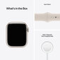 Apple Watch Series 7 (GPS, 41mm) - Starlight Aluminium Case with Starlight Sport Band hinta ja tiedot | Älykellot | hobbyhall.fi