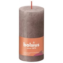 Bolsius Pilarikynttilät Shine 8 kpl 100x50 mm harmaanruskea hinta ja tiedot | Kynttilät ja kynttilänjalat | hobbyhall.fi