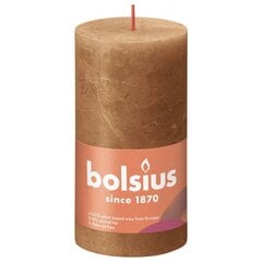 Bolsius Pilarikynttilät Shimmer 4 kpl rustiikkinen 130x68 mm mausteruskea hinta ja tiedot | Kynttilät ja kynttilänjalat | hobbyhall.fi