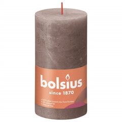 Bolsius Pilarikynttilät Shimmer 4 kpl rustiikkinen 130x68 mm harmaa hinta ja tiedot | Kynttilät ja kynttilänjalat | hobbyhall.fi